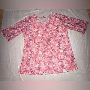 Women’s 2X Portacruz Blouse Shirt Top 3/4 Sleeves 2X